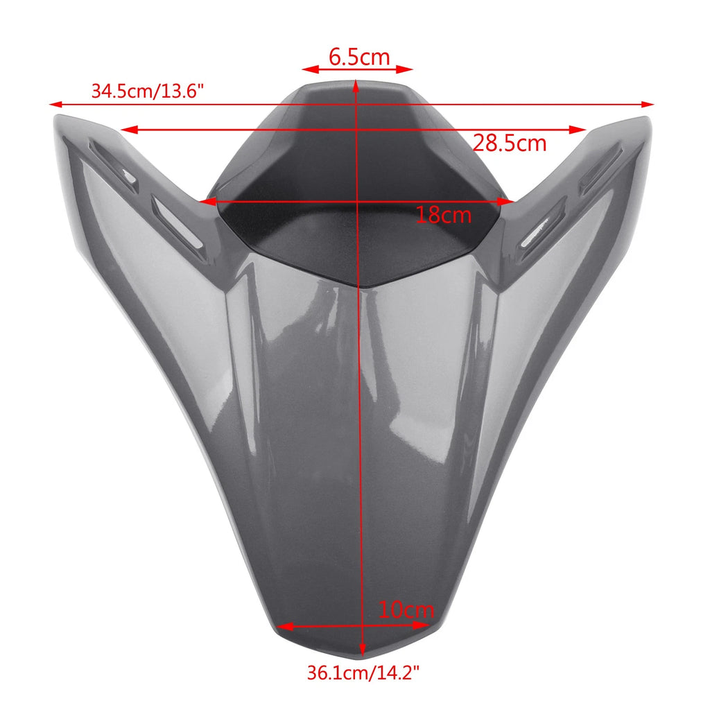 ABS Rear Seat Fairing Cover for Kawasaki Z900 Z ABS (2017–2024) Gray