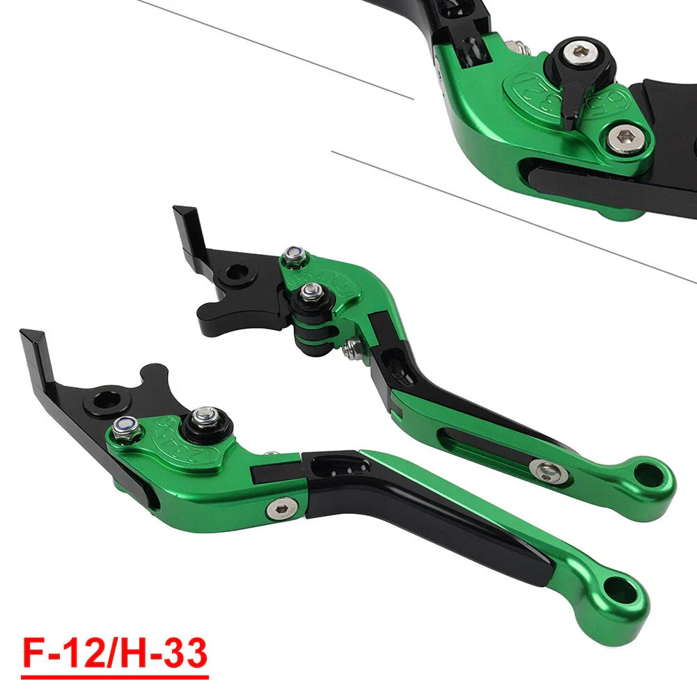CNC Green Extendable Brake Clutch Levers for Honda VFR1200/F (2010-2014)