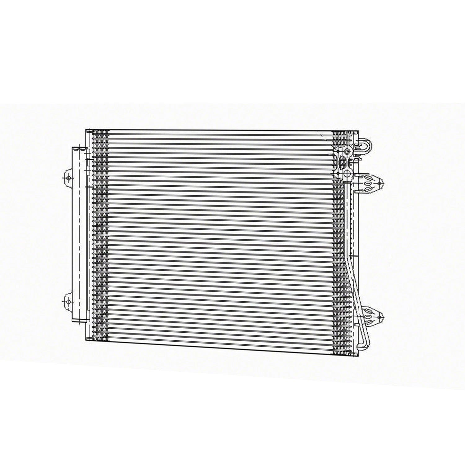 Replacement A/C Condenser w Receiver Drier for Toyota Camry (2007–2011)