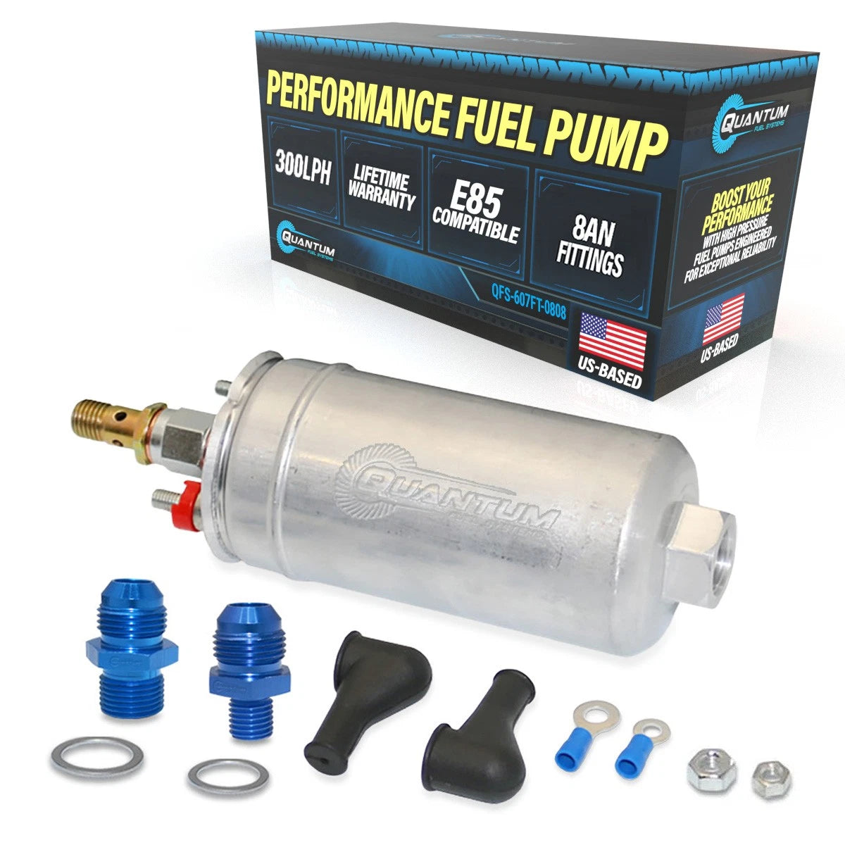 Fuel Pump 300LPH for Pontiac Firebird (1993–2002) 0580254044 8AN In/Out