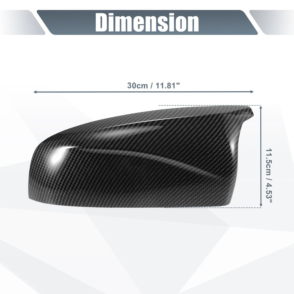 Rearview Mirror Cover Cap for BMW X5 X6 E70 E71 (2008–2013) Carbon Fiber