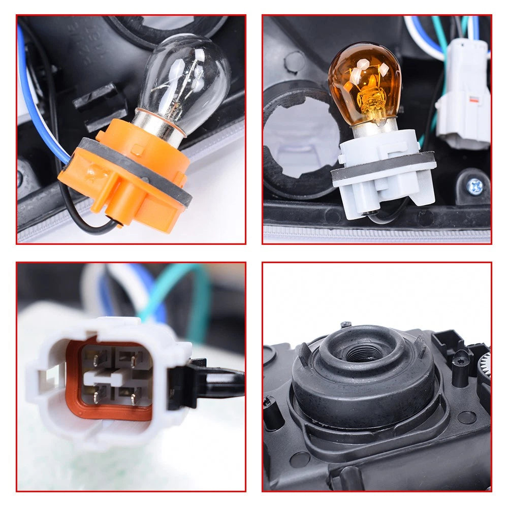 Set of 4 Headlights + Corner Lights for Isuzu NQR, GMC W-4500 (2004–2007)