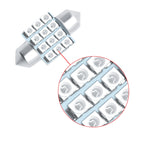 Ultra Blue 12-SMD LED Bulbs for Interior Map Dome Lights (DE3175-DE3022)