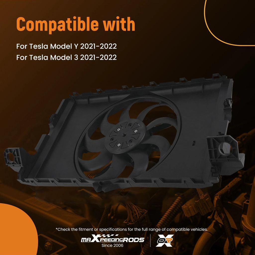 Radiator Cooling Fan for Tesla Model Y/Model 3 (2021–2022) 1607808-00-A 1493995-00-B