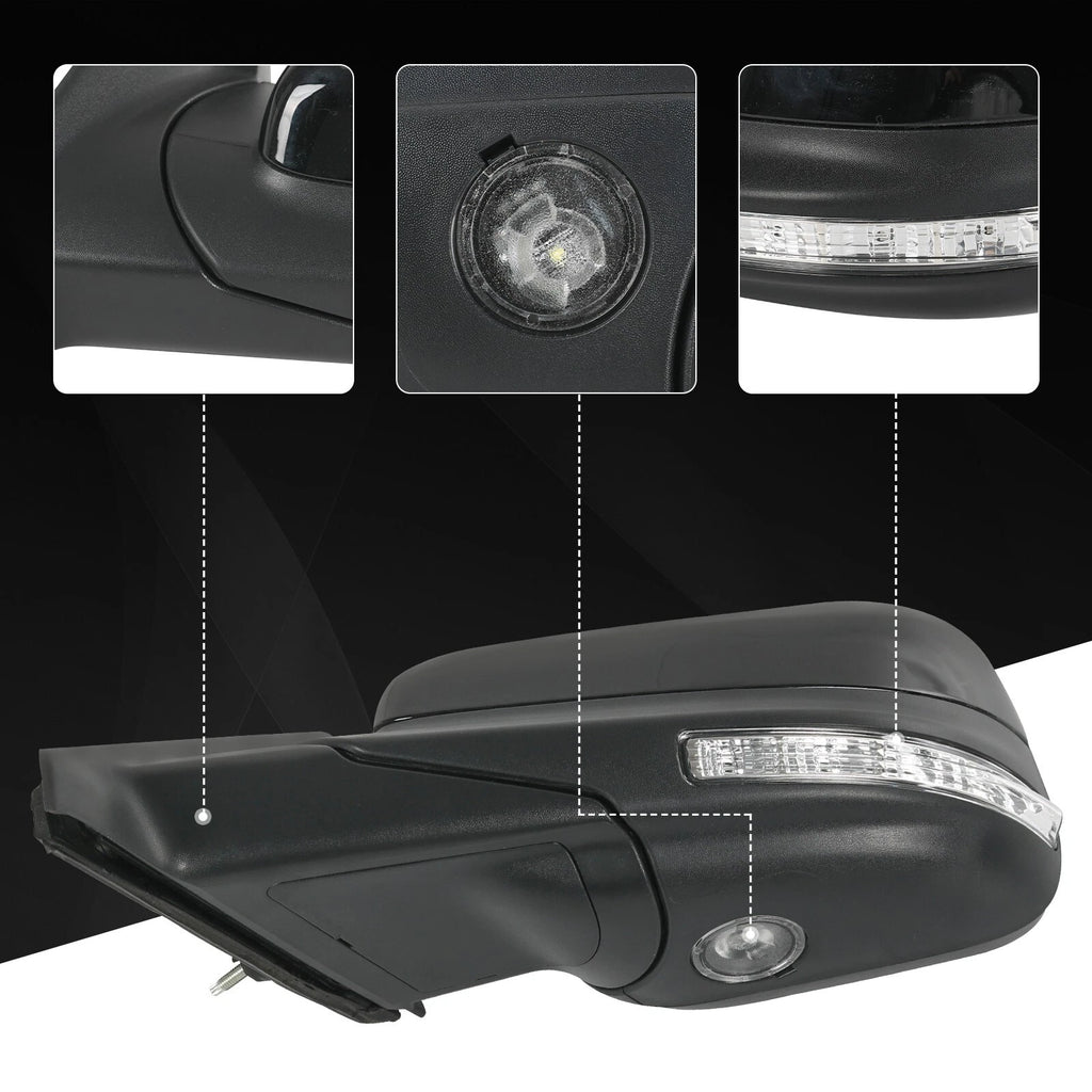 Side Mirror with Blind Spot Puddle Lamp for Ford Explorer (2016-2019)