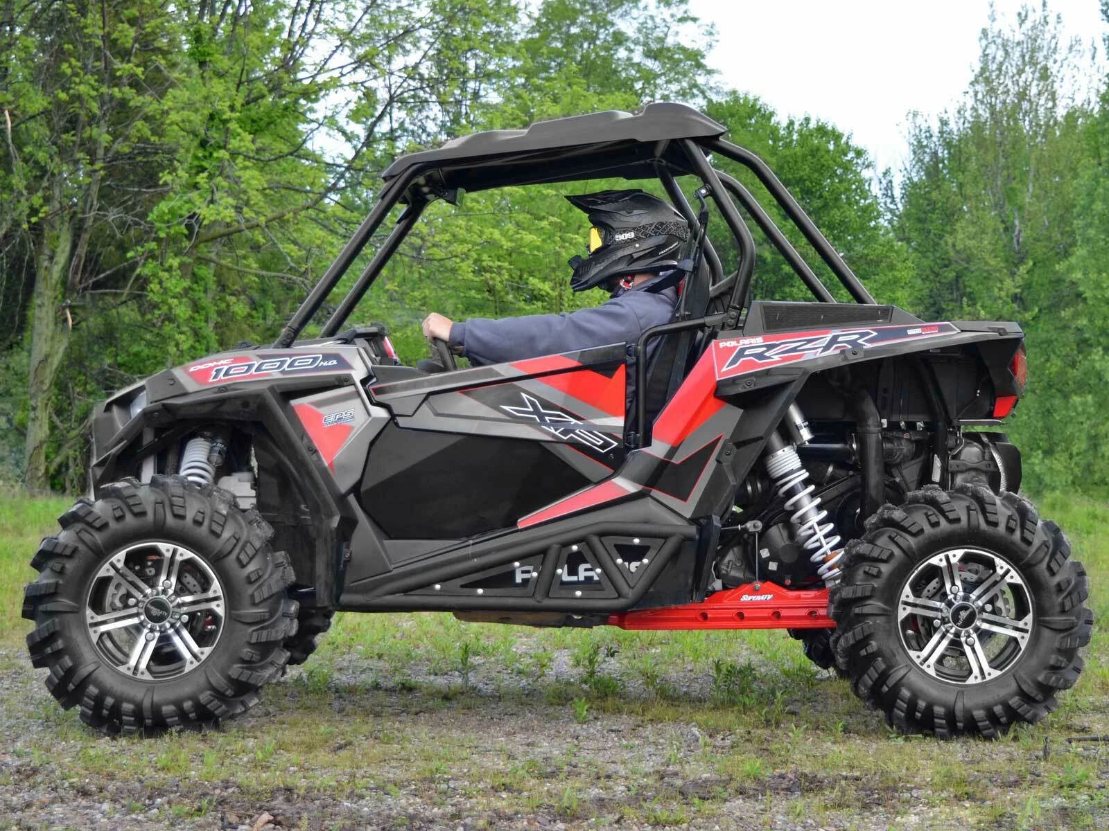 SuperATV Rear Trailing Arms for Polaris RZR XP 1000 (2014–2023) - Red