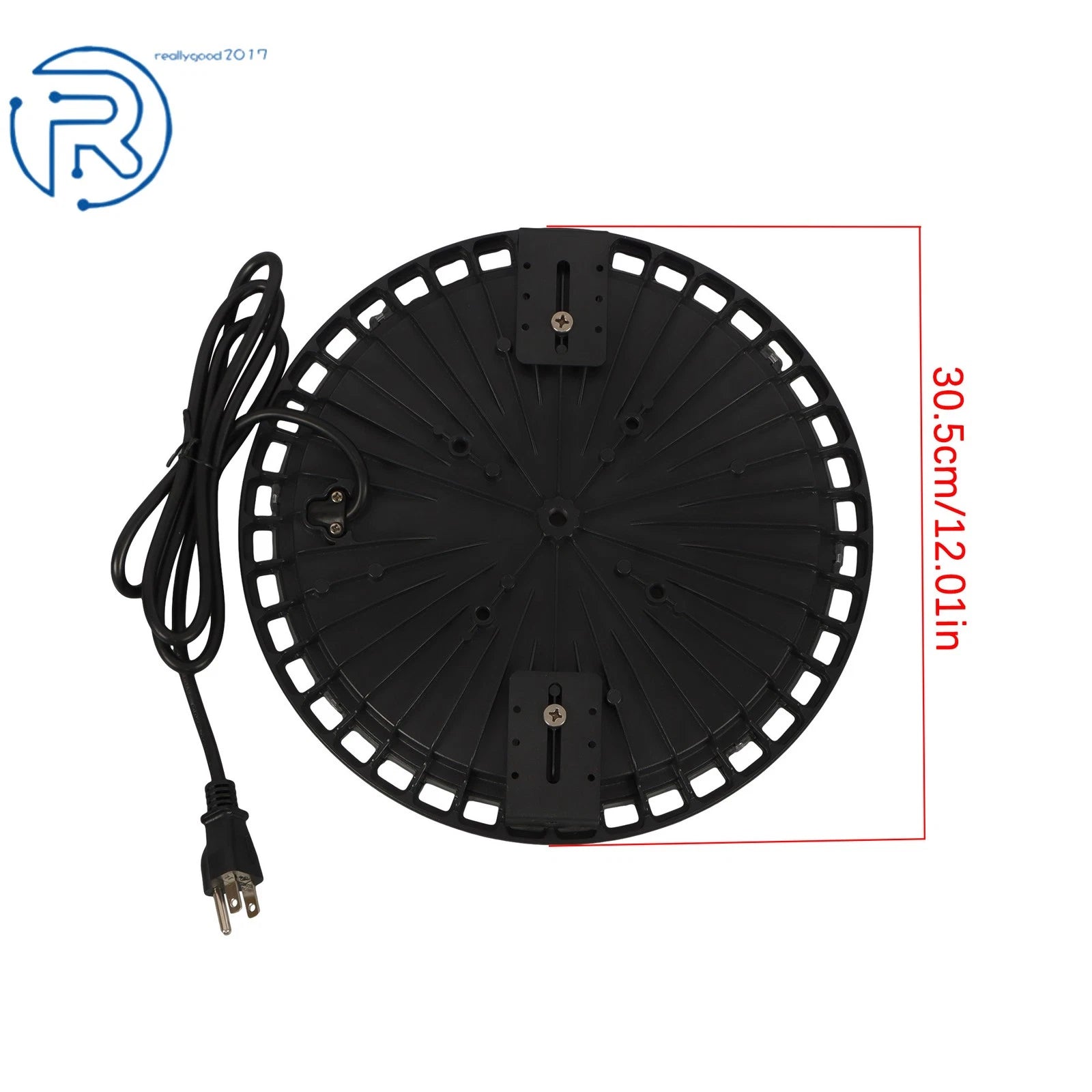 Set of 2 LED High Bay Lights for Industrial Use (150W, 5000K)