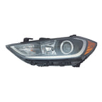 Driver Side Halogen Headlight Assembly w/o LED Daytime Running Lamps in Bumper