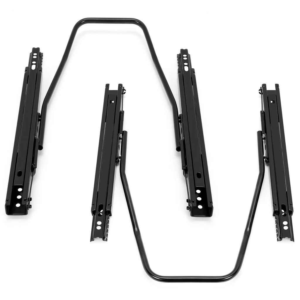 2X Universal Seat Slider Racing Seat Mounting Track Assembly Dual Lock