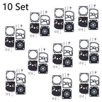 Set of 10 Carburetor Repair Kits for ZAMA RB-129 C1M-W26A C1M-W26B C1M-W26C