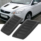 Pair Vent Scoop Decorative Intake Hood Vent for Ford Focus MK2 MK3 (2005–2018)