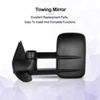 Set of 2 Manual Towing Mirrors for Chevy GMC Silverado Sierra (2008–2013)