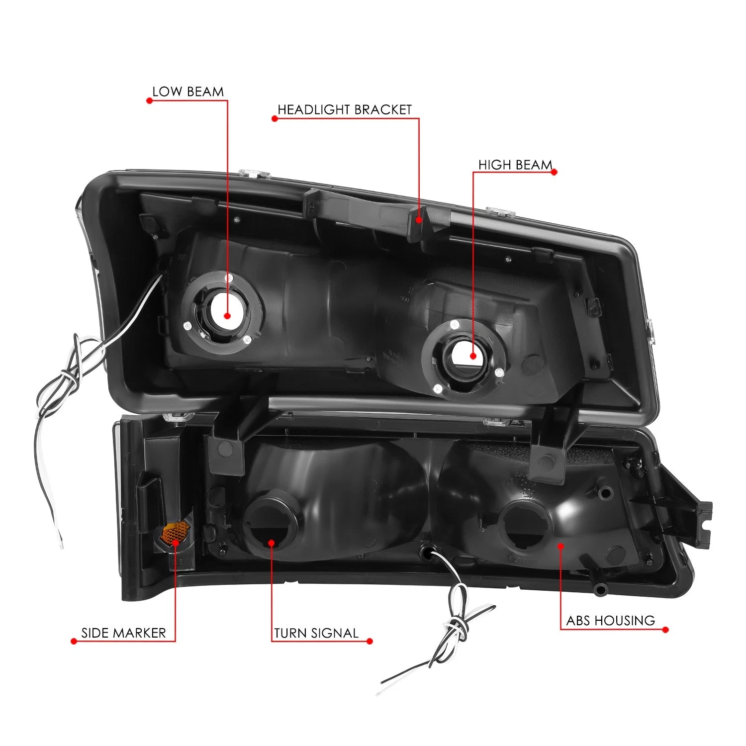 LED DRL Bar Headlight & Bumper Lamp for Silverado 1500 2500 3500 (2003–2007)