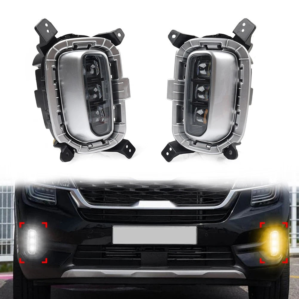 Daytime Running Light Fog Light with Turn Signal for Kia Seltos (2020–2022)