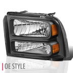 OE Style Front Headlight Left for Ford Super Duty F250 (2005–2007) FO2502217