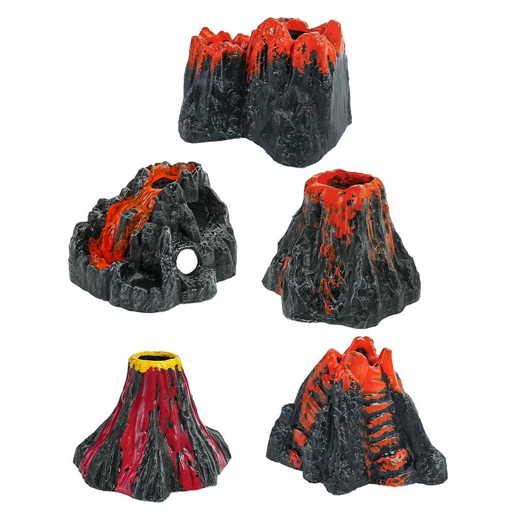 Fish Tank Decorations PVC Rockery Kit Aquarium Mountain Miniature