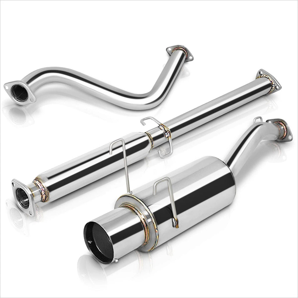 Catback Exhaust Muffler for Honda Del Sol Si EG1 (1993–1997) 4.5" Tip Stainless Steel