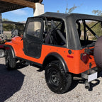 Set of 4 Black Fender Flares for Jeep CJ5/CJ7 (1955–1986)