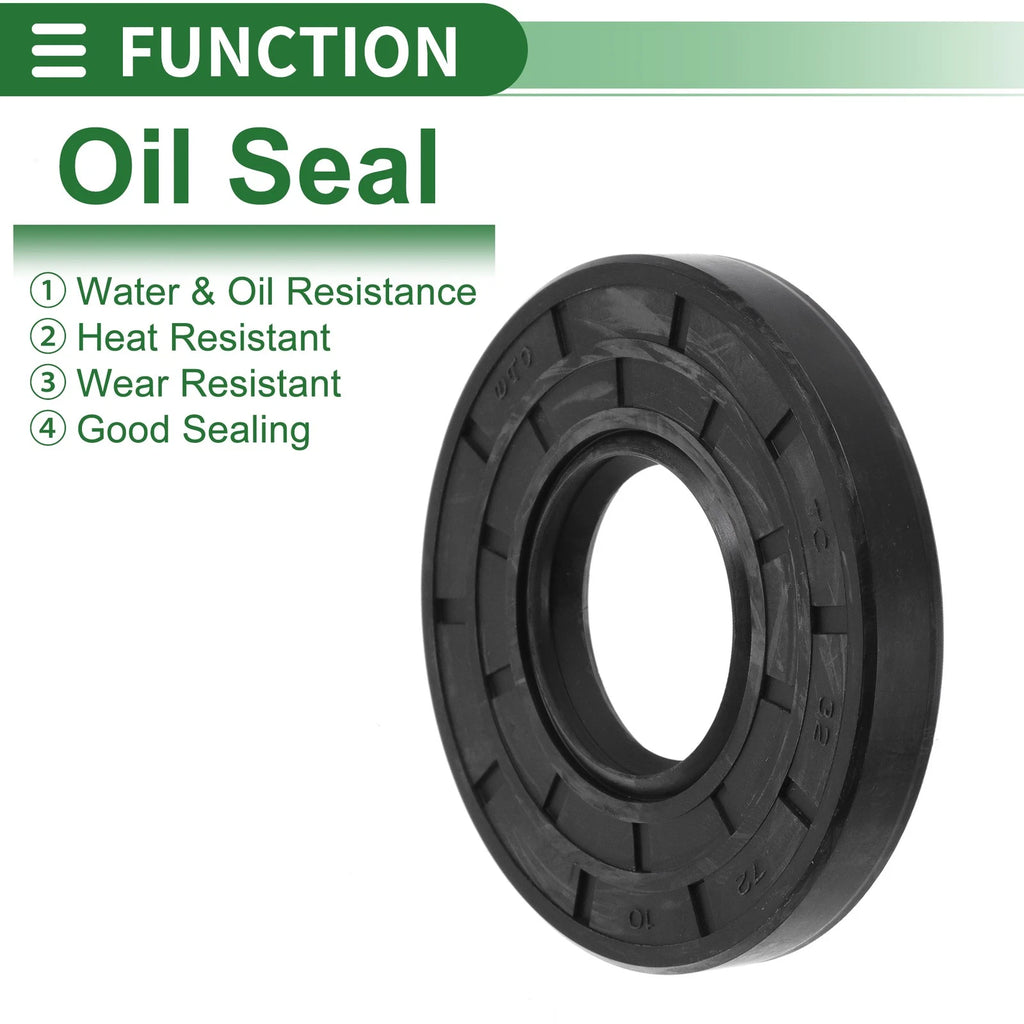 Set of 5 Oil Seal Rotary Shaft Seal NBR Rubber 32x72x10mm