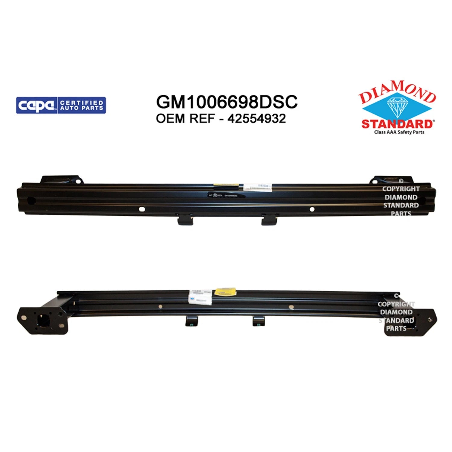 Replacement Steel Front Lower Bumper Impact Bar (See compatibility Chart)