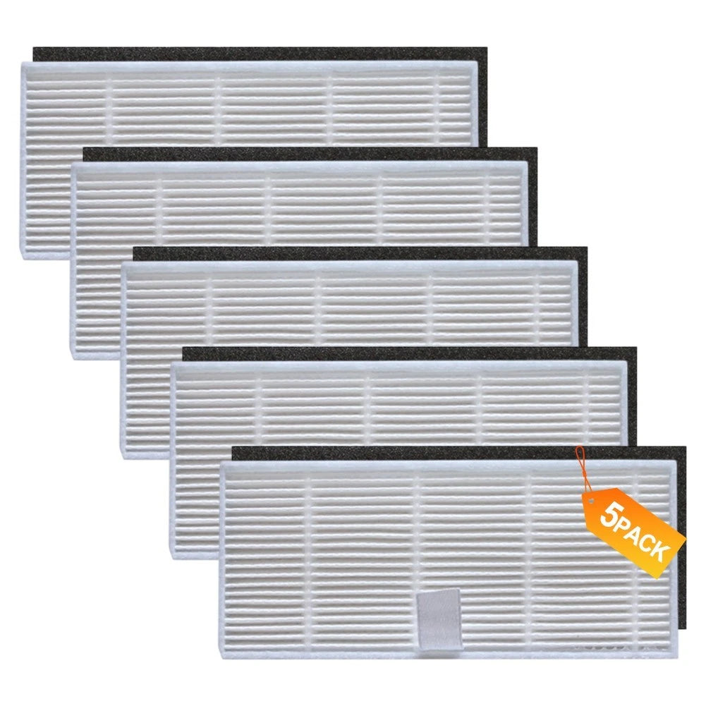 Set of 5 Replacement Filters for Ultenic T10 PRO Robot Vacuum