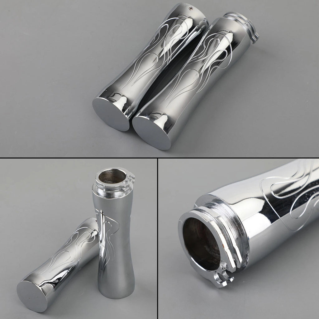 Chrome 1" Handlebar Grip for Honda Shadow VLX 600 750 Spirit VTX 1300 1800