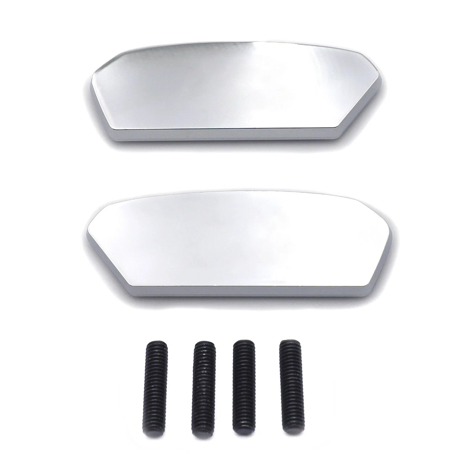 Chrome Mirror Block Off Bases Plates for Suzuki GSX-R 1000 (2017–2021)
