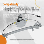 Electric Rear Right Window Regulator & Motor for Dodge Durango Dakota (1998-2003)