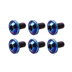 6 x M6x10mm Titanium Alloy Torx Head Bolts for Bike Motor