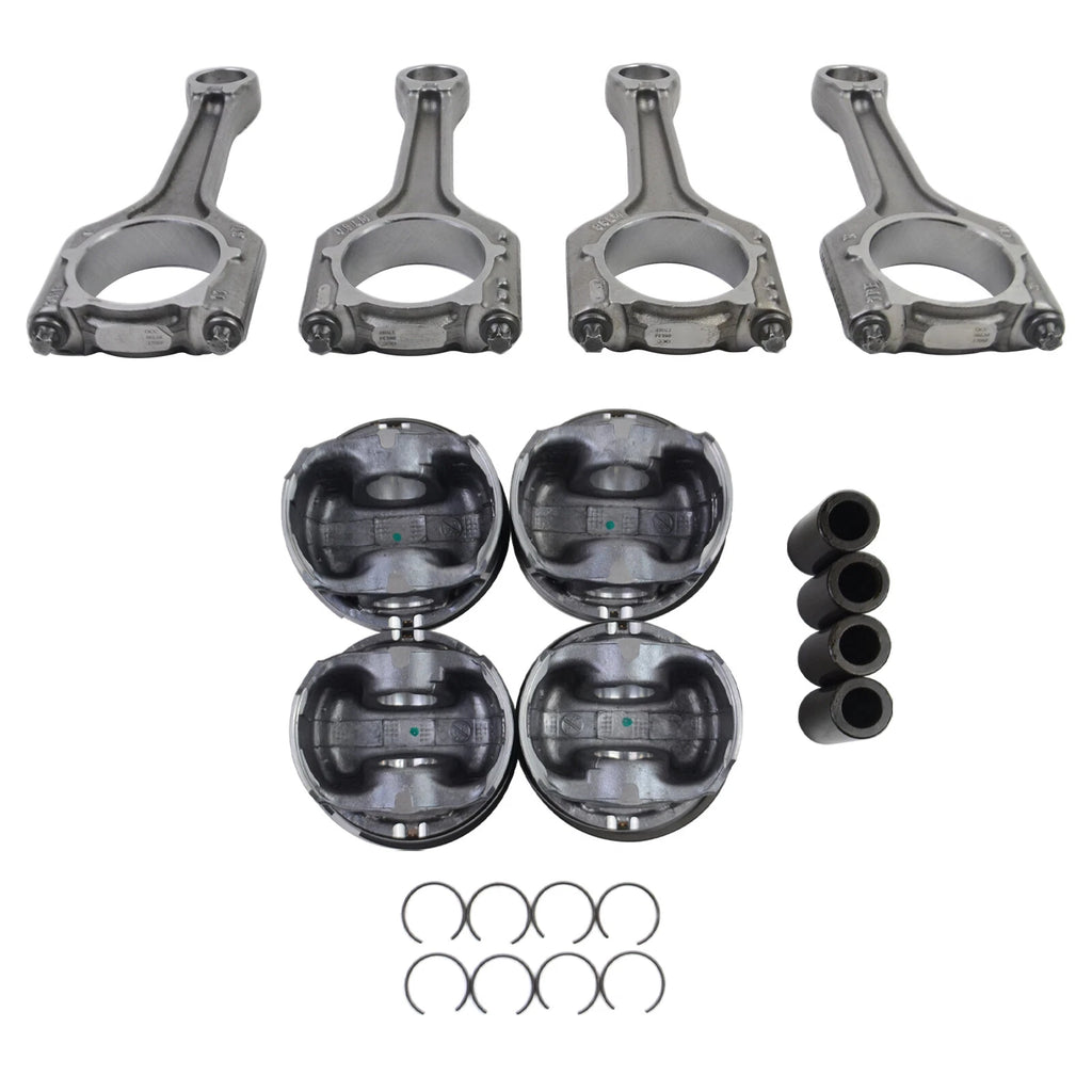 Set of 4 Connecting Rods for Audi A4 Q5 Jetta GTI 2.0 TFSI (2006–2016)