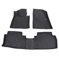 Set of 2 Black Waterproof Floor Mats Liner for Hyundai Santa Fe (2019–2020)