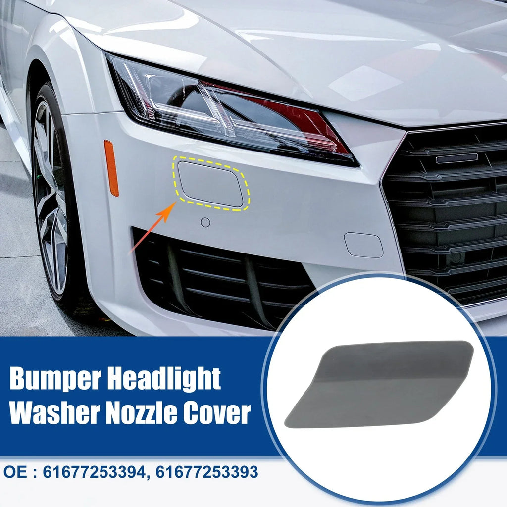 Pair Front Bumper Headlight Washer Nozzle Cover Cap for BMW 328i