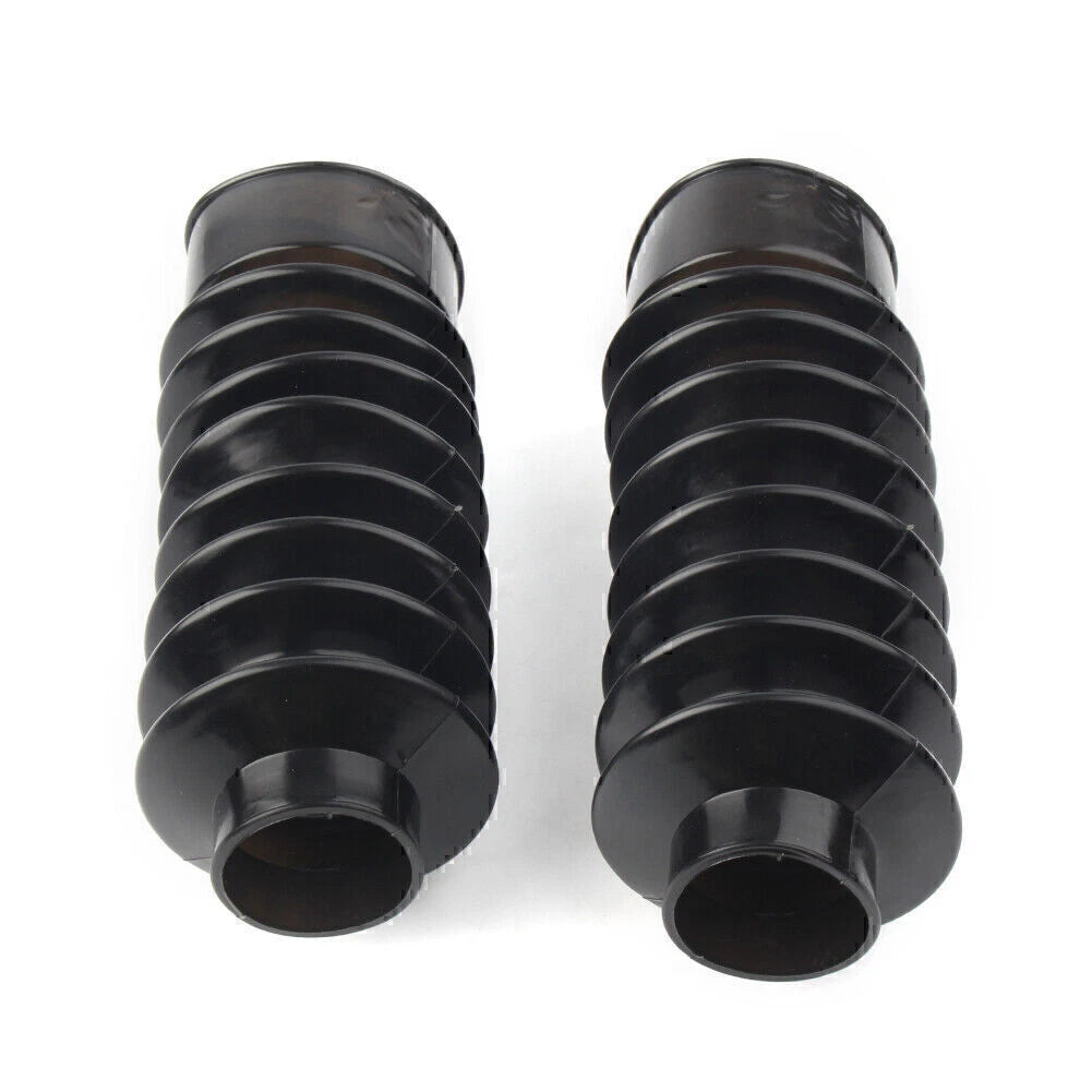 2X 41mm Rubber Fork Boot Gator Cover for Harley Softail Dyna (FXST, FXDWG, FXWG)