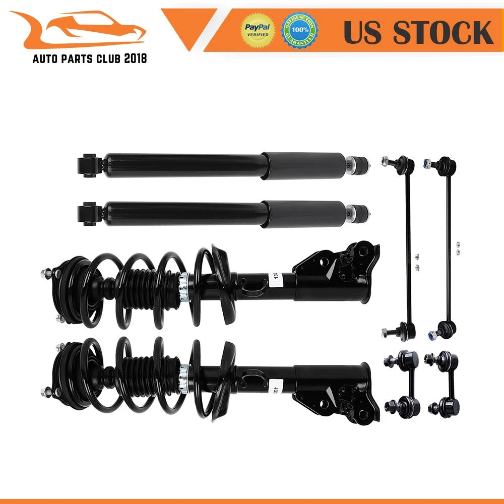 Front Struts & Rear Shocks for Honda Civic (2013–2015) w/Coil Spring Sway Bars