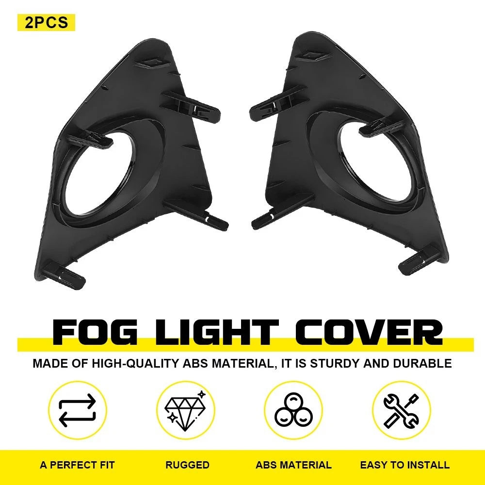 2X Bumper Fog Light Bezel Cover for Toyota Corolla S (2014–2016) EPY