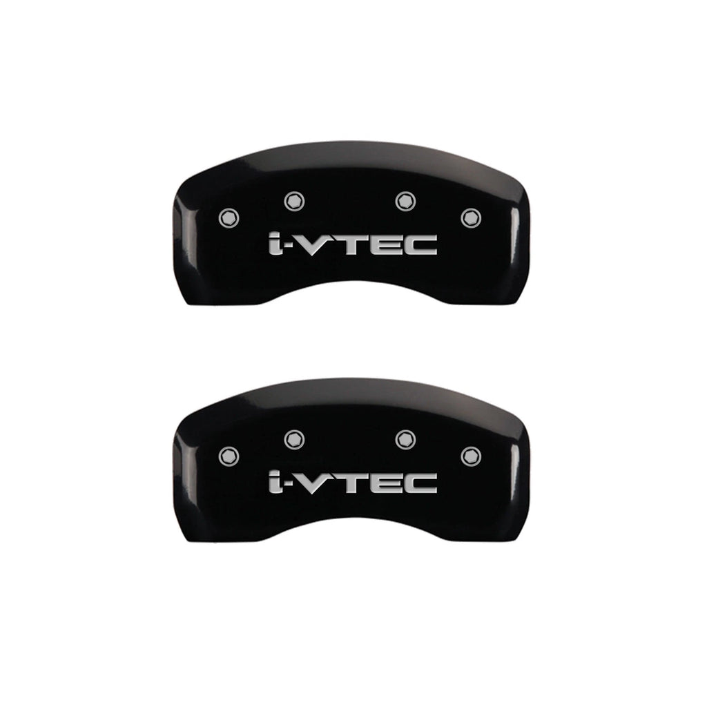 Caliper Covers Set of 4 Black i-VTEC Logo for Acura MDX (2017–2020)
