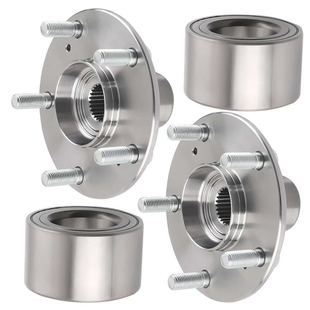 2x Front Wheel Hub Bearing Kits for Honda Civic (2001–2005)