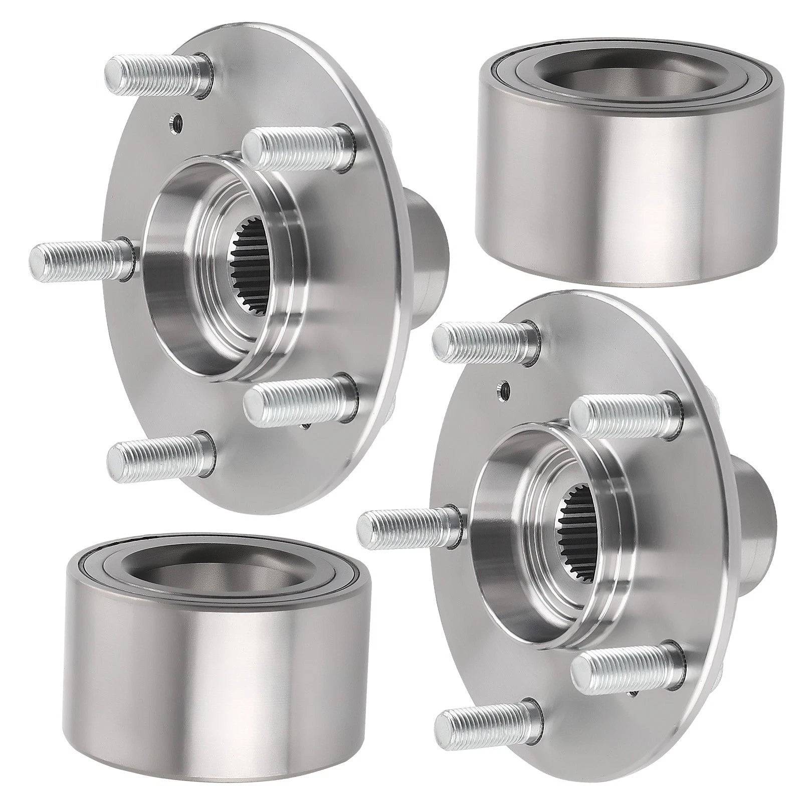 2x Front Wheel Hub Bearing Kits for Honda Civic (2001–2005)