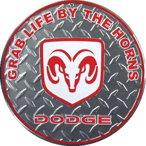 12" Round Horns Sign for Ram Truck