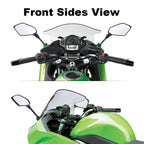 Black Side Rear View Mirrors for Kawasaki Ninja 650R (2009–2016)
