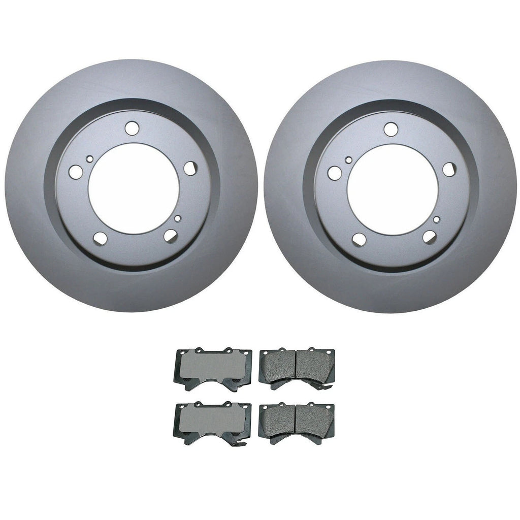 Front Brake Kit 355mm Rotors Akebono Ceramic Pads for LX570 Land Cruiser Sequoia (2008–2021)