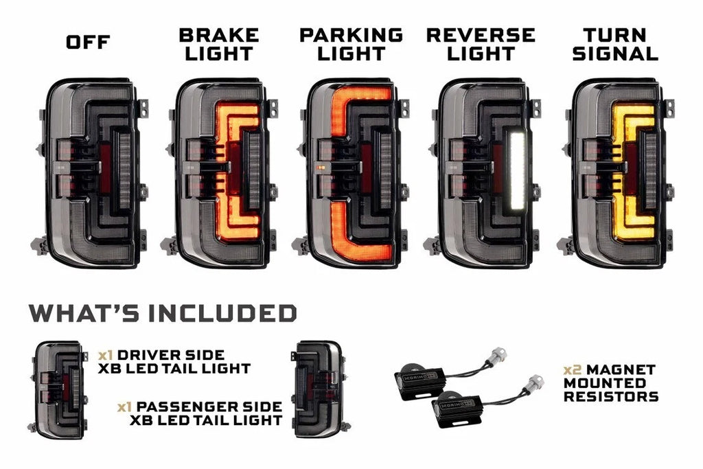 Morimoto XB LED Low Profile Tail Lights for 2021-2025 Ford Bronco