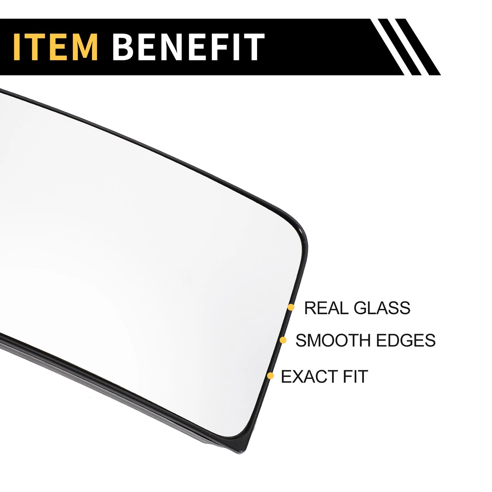 Heated Right Side Mirror Glass for Chevrolet Silverado 2500 3500 HD (2007–2019)