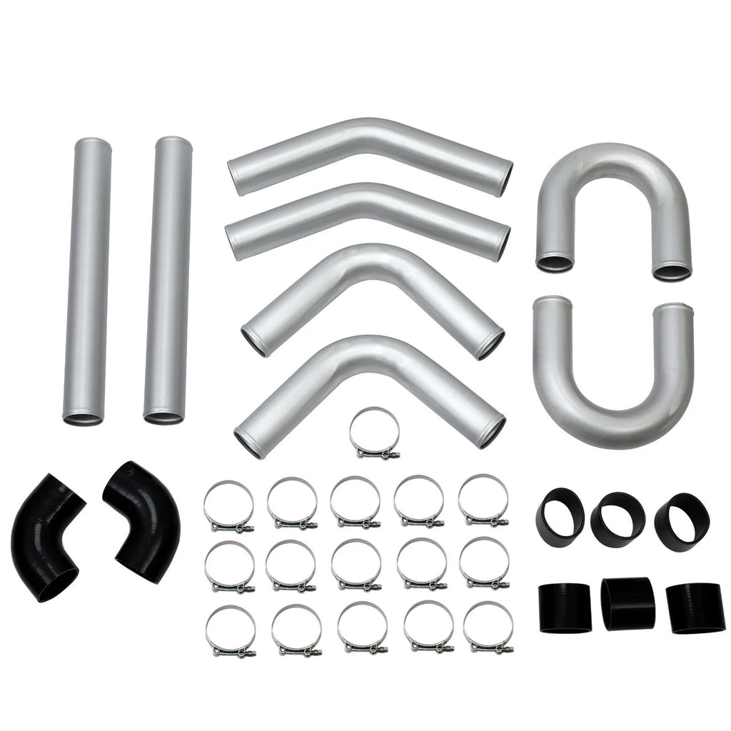3" Aluminum Intercooler Piping U-Pipe Kit with Coupler & T-Clamps