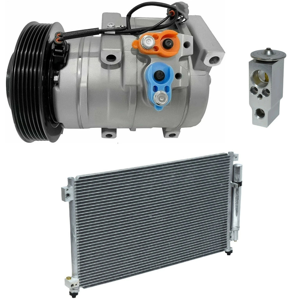 AC Compressor Kit with Condenser for Honda Accord 3.0L (2007–2007)