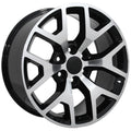 Black Wheel 20x9 w/Machined Face for 1992-2014 Chevy Suburban - OWH1498