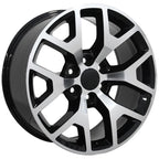 Black Wheel 20x9 w/Machined Face for 1992-2014 Chevy Suburban - OWH1498