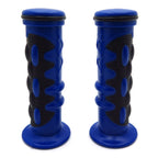 7/8" 1" Blue Comfort Hand Grips for Honda Yamaha Suzuki Kawasaki (Universal)