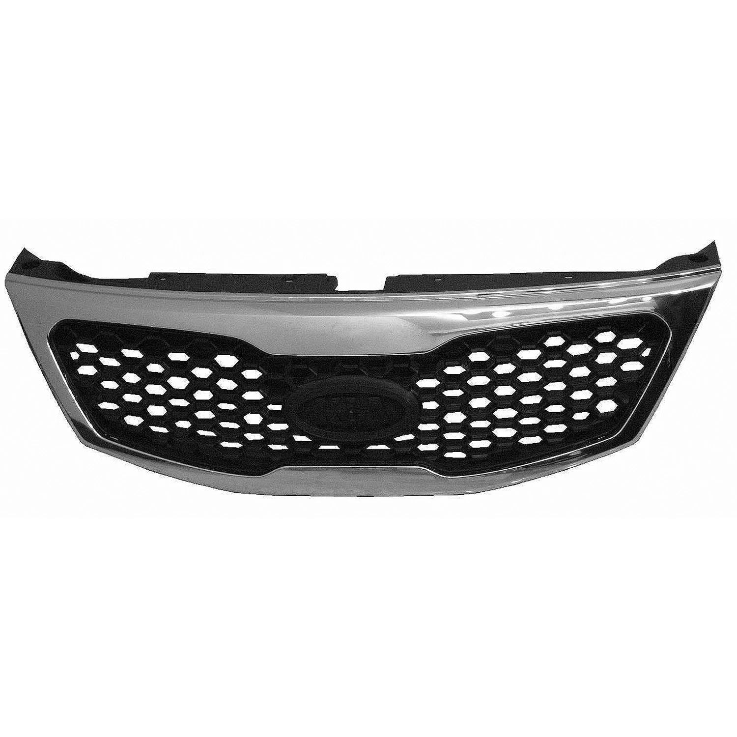 Replacement Front Grille w/Chrome Outer Molding For 2011-2013 Kia Sorento