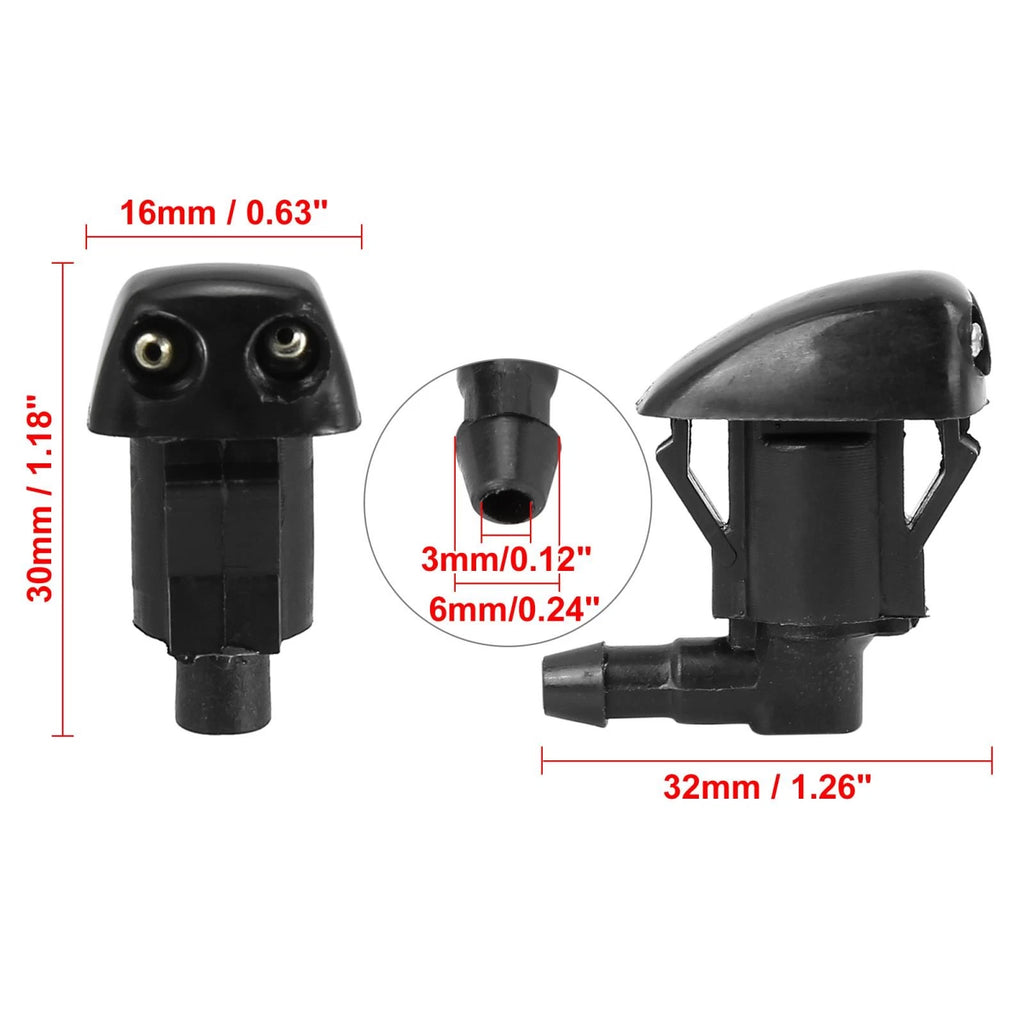 Set of 4 Windshield Washer Nozzles for Toyota Camry Tacoma (85381-44010)
